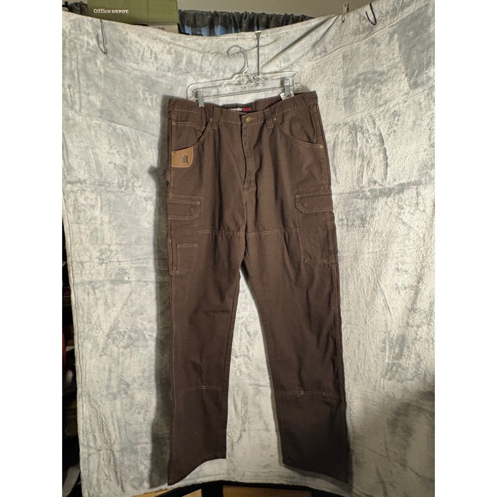 Wrangler Riggs Workwear Mens Brown Cargo Pants 3W060DB 38x34 Cotton 
Canvas NEW